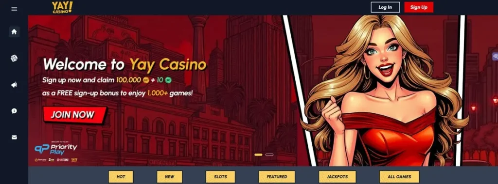 yaycasino com homepage web